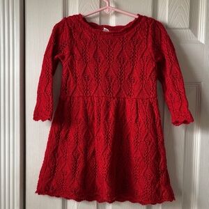 Cat & Jack Red Lace Kids Dress